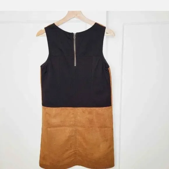 Sanctuary Women's Faux Brown Suede Shift Dress Size XS - Picture 7 of 10